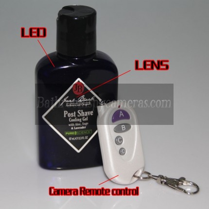 HD Waterproof Bathroom Hidden Camera Covered as Jack Black Electric shaving cream 32G 1080P