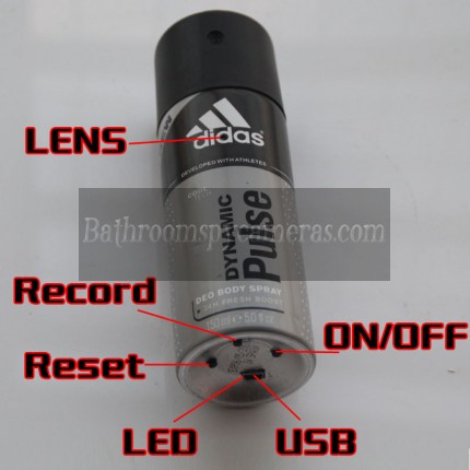 Men's Fragrance Hidden Camera in Bathroom HD 32G 1080P 