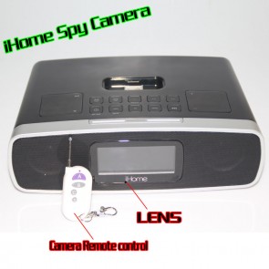 iHome Alarm Clock Radio Camera 1080P HD Spy DVR Pinhole Spy Camera 32GB Internal Memory